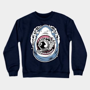 astronaut shark Crewneck Sweatshirt